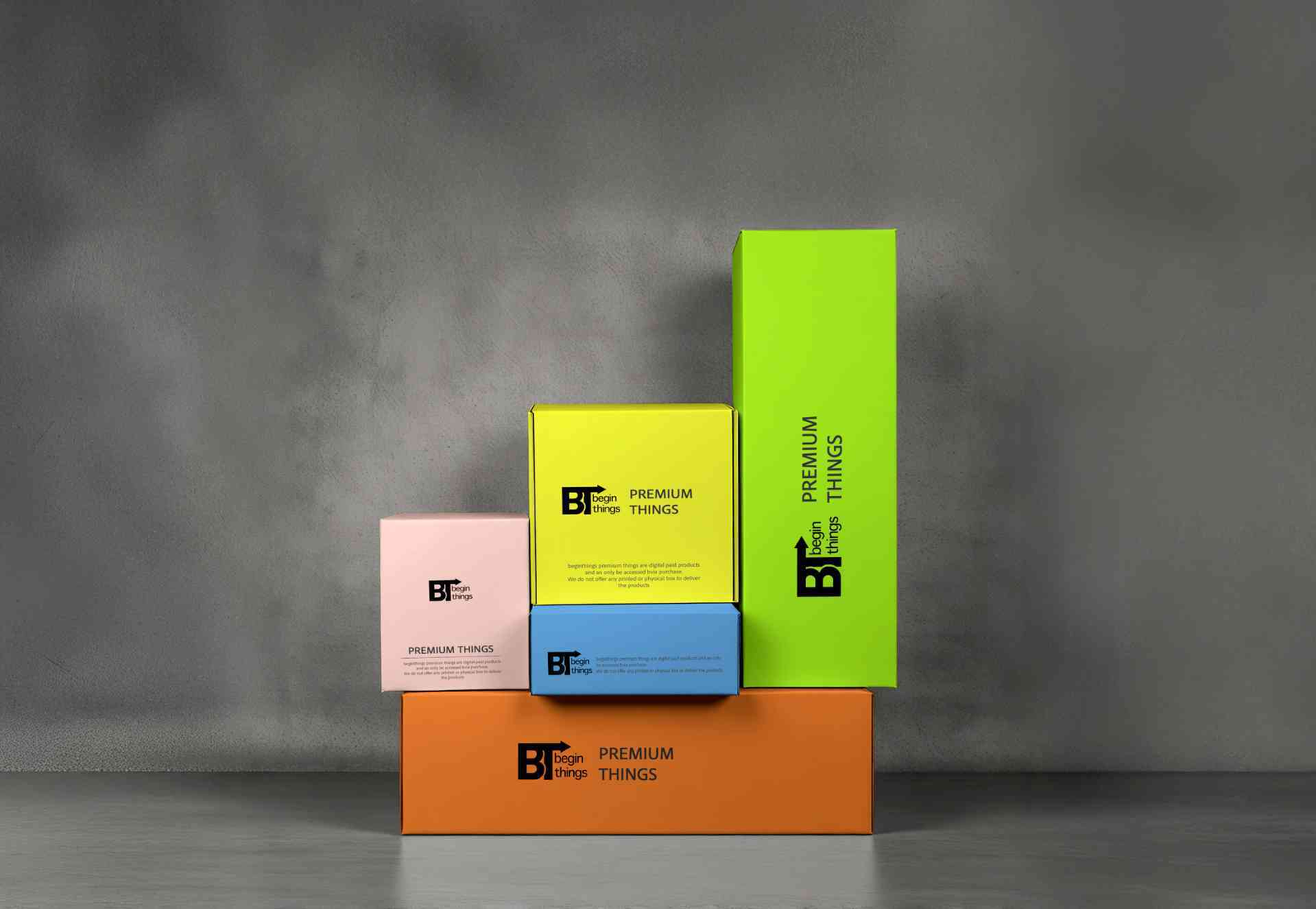 A showcase of premium products offered by BeginThings
